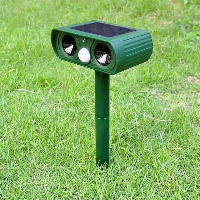2-Piece: Outdoor Solar Ultrasonic Pest Repeller