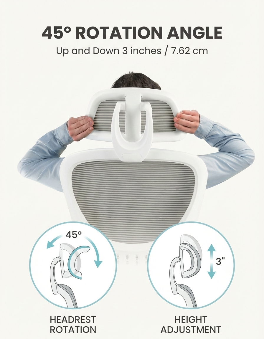 Ergonomic Mesh Office Chair – Multi Color High Back Chair with Lumbar Support