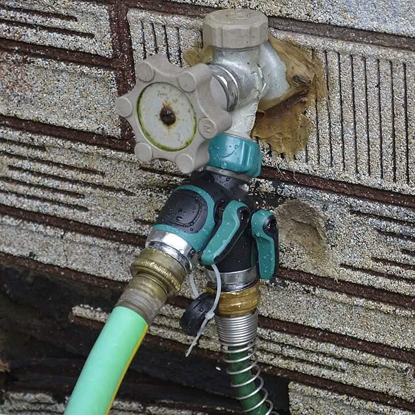 All Metal Body Garden Hose Splitter