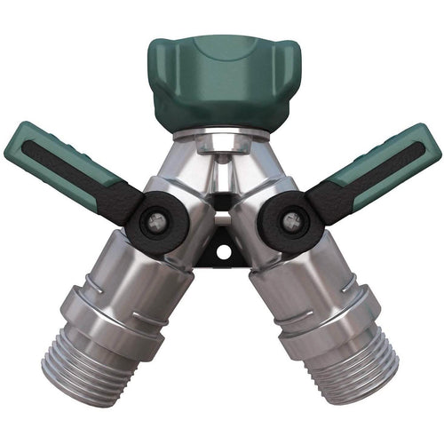All Metal Body Garden Hose Splitter