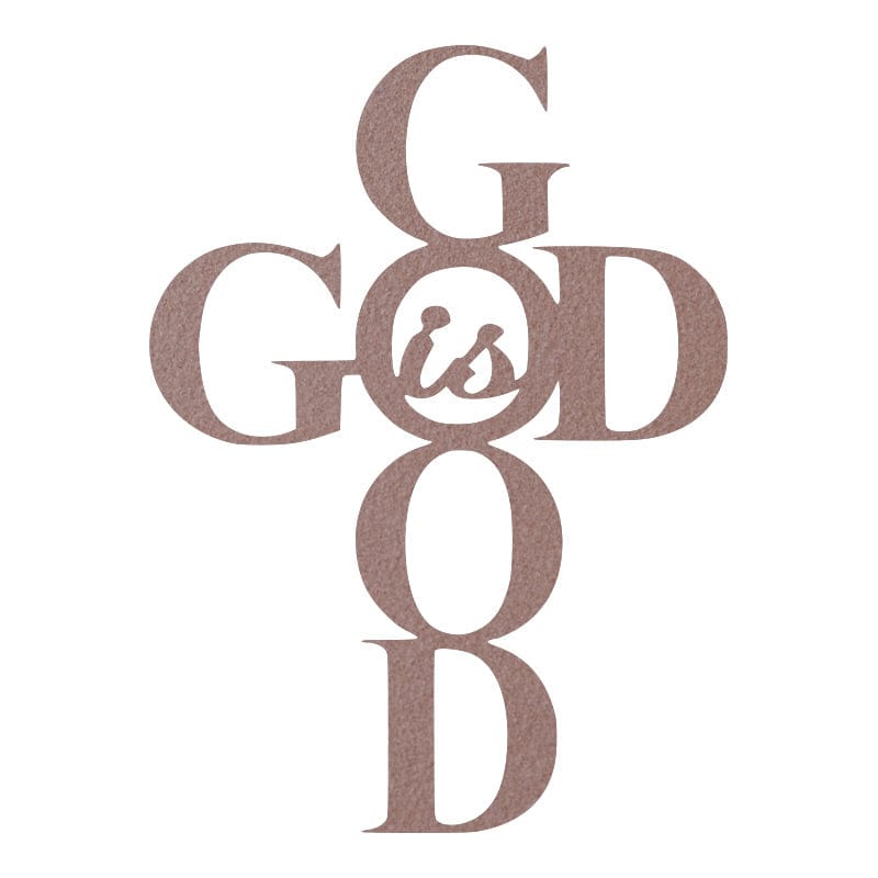 God Is Good Metal Sign - Inspirational Metal Wall Art for Home Décor